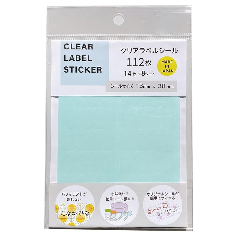 クリアラベルシール