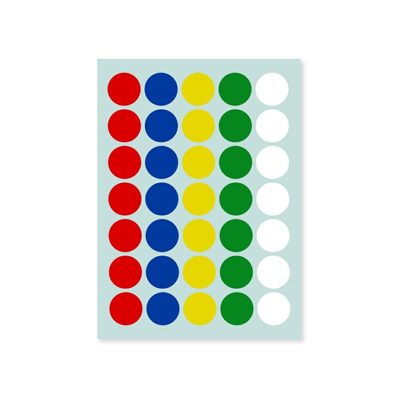 【クリックポスト対応】 業務用カラーシール　中