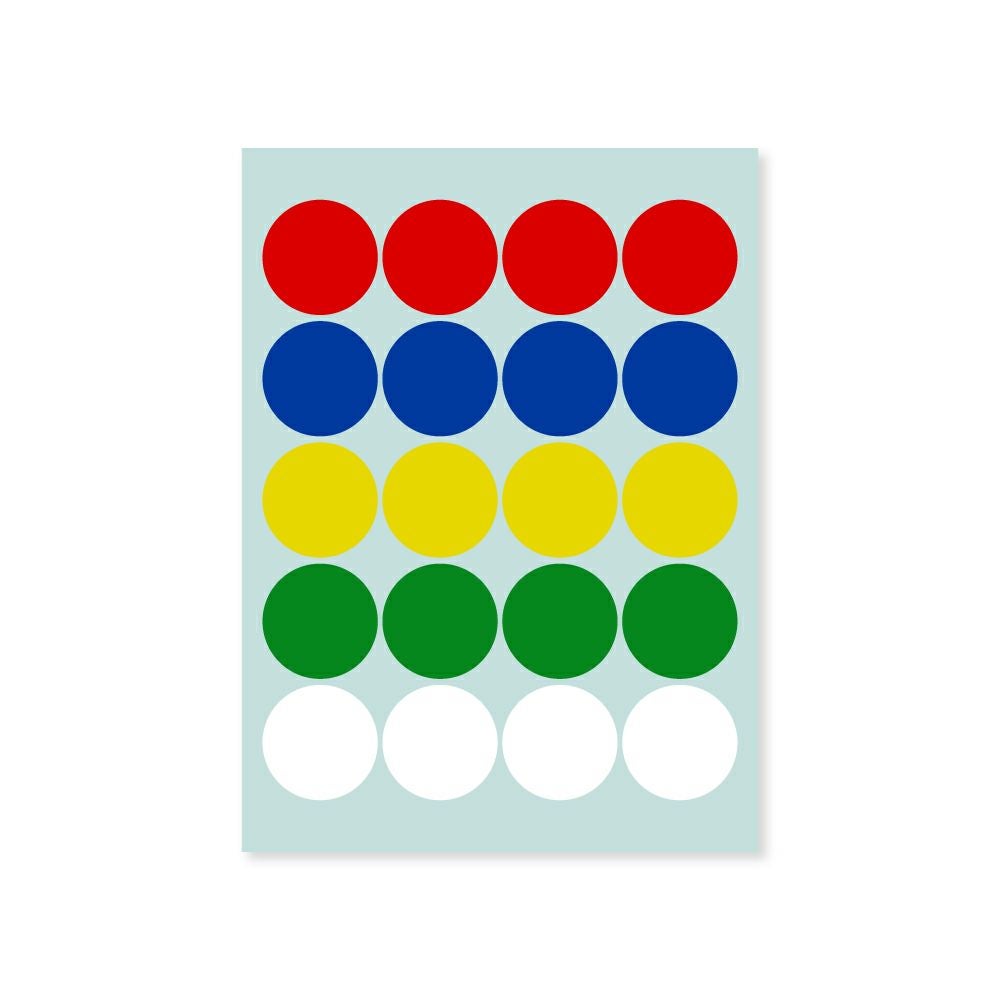 【クリックポスト対応】 業務用カラーシール　大