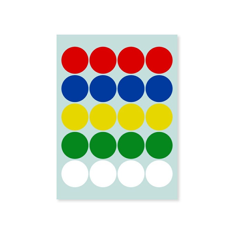 【クリックポスト対応】 業務用カラーシール　大