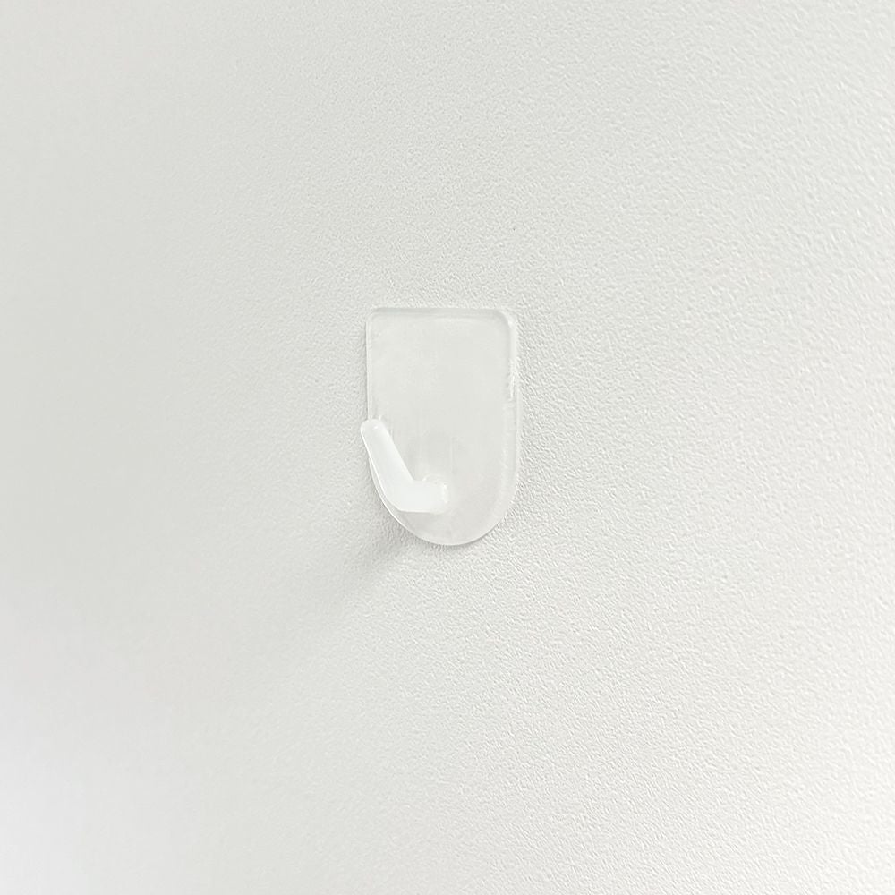 【クリックポスト対応】くりぴたフック壁紙用 コンパクトフック (S) （耐荷重500g) （透明）大容量パック【6セット入】