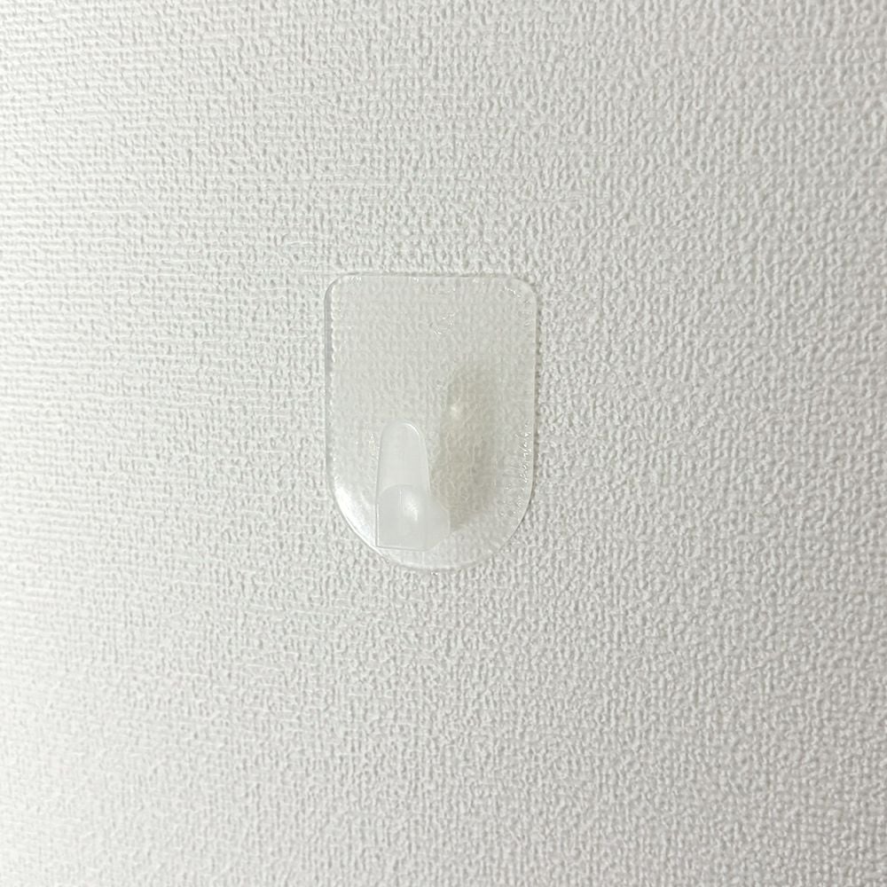 【クリックポスト対応】くりぴたフック壁紙用 コンパクトフック (M) （耐荷重1kg) （透明）大容量パック【10セット入】