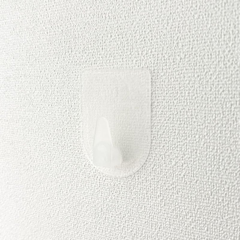 クリックポスト対応】くりぴたフック壁紙用 コンパクトフック (L) （耐荷重2kg) （透明）大容量パック【5セット入】