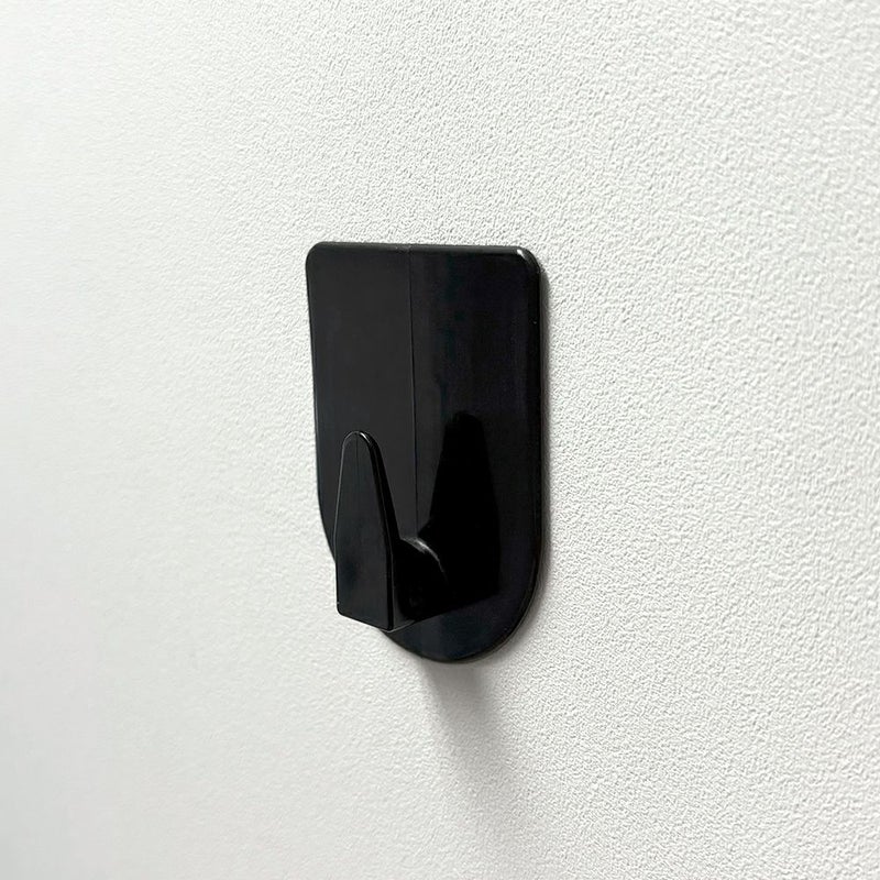 【クリックポスト対応】くりぴたフック壁紙用 コンパクトフック (L) （耐荷重2kg) （黒）大容量パック【10セット入】