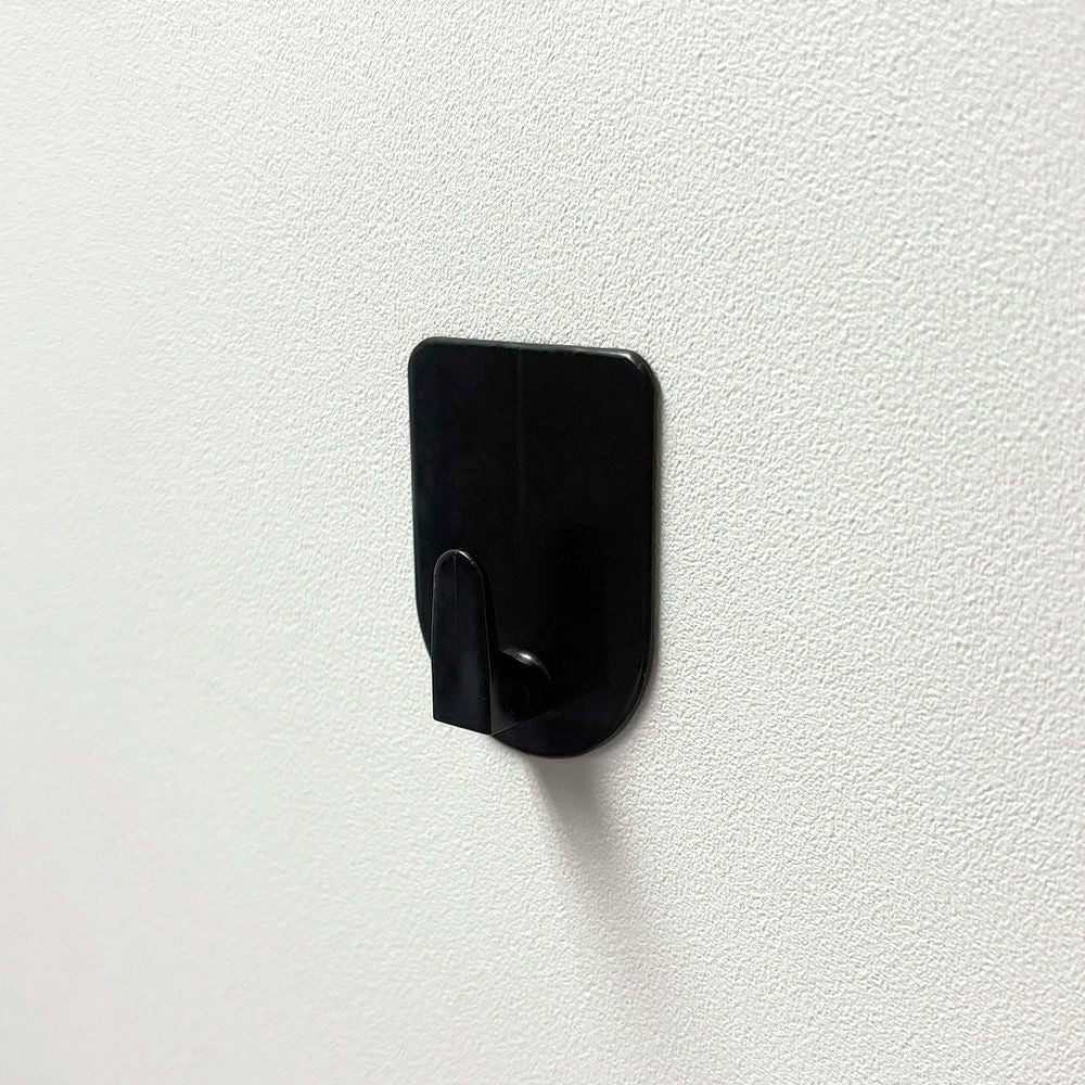 【クリックポスト対応】くりぴたフック壁紙用 コンパクトフック （アソート） （黒）大容量パック【6セット入】