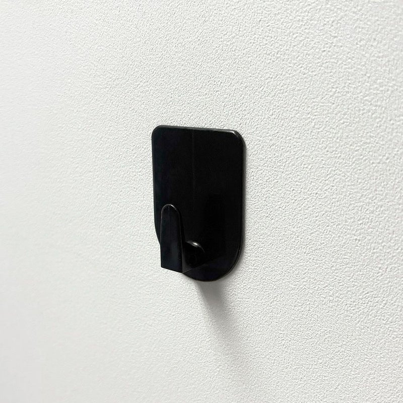 【クリックポスト対応】くりぴたフック壁紙用 コンパクトフック （アソート） （黒）大容量パック【6セット入】