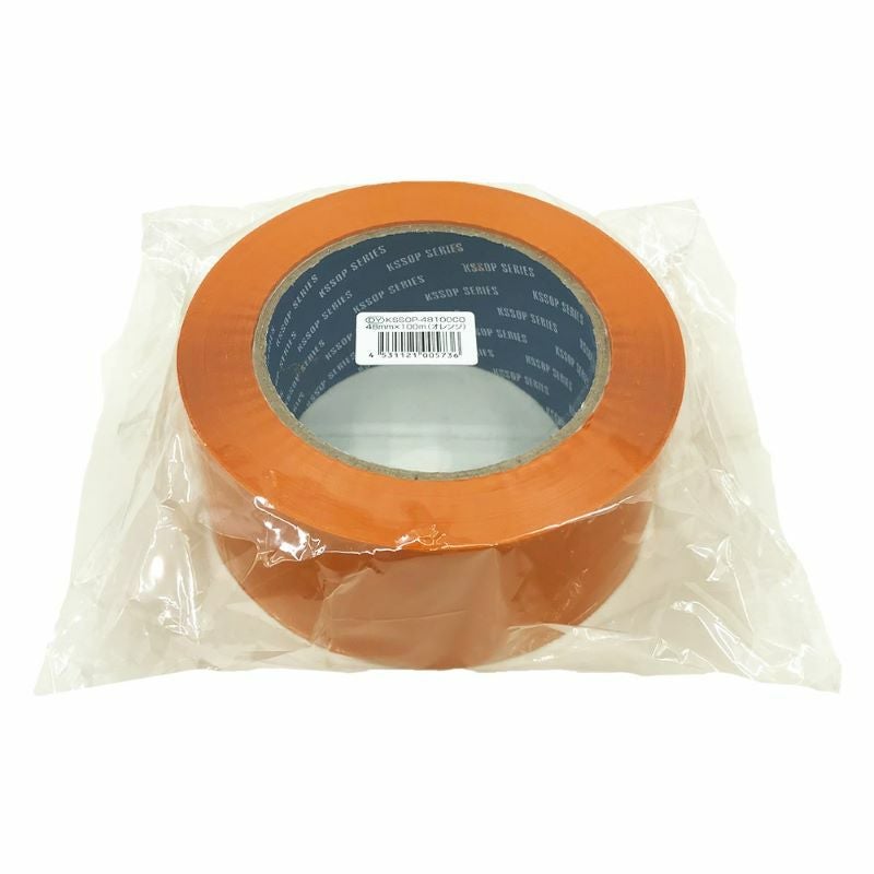 梱包用 OPPテープ（オレンジ）48mm幅×100m巻（50μ）10巻